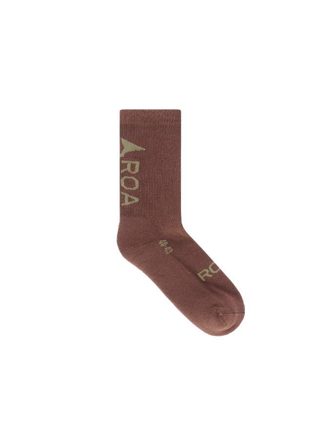 로아_ Logo Socks [Brown]