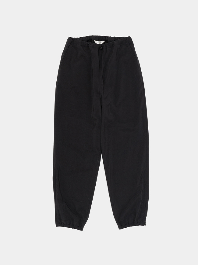 스틸바이핸드_ Zipped hem nylon pants [Black Navy]