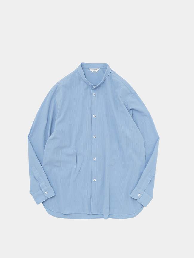 스틸바이핸드_ Narrow collar shirt [SAX BLUE]