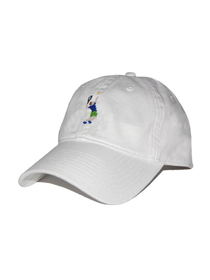 SMATHERS AND BRANSON - Tennis Player Needlepoint Hat [White]