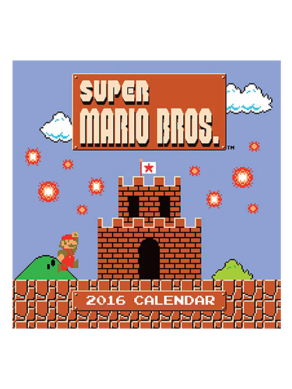 [달력] The Official Super Mario Brothers - 2016 Calendar