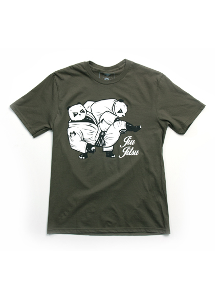 인버티드 기어_ Jiujitsu Panda 2.0 Shirt [Olive]