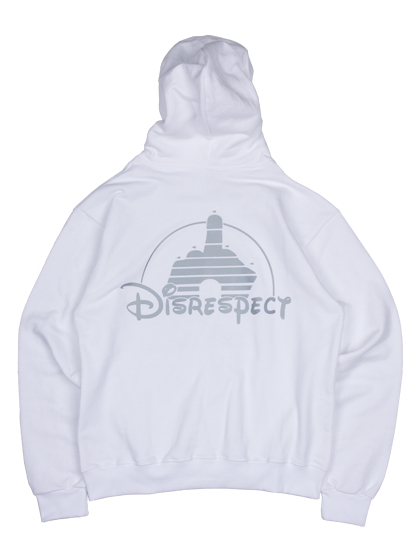 [ETC SEOUL X Kembetwa] Diss Or That - Disrespect Reflective Pullover Hoodie [White]