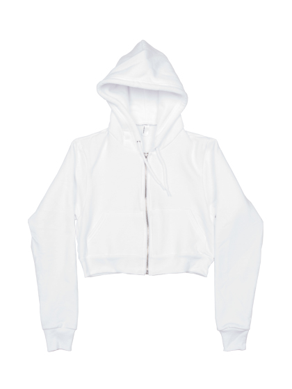 [아메리칸 어패럴] AMERICAN APPAREL - Cropped Flex Fleece Zip Hoodie [white]