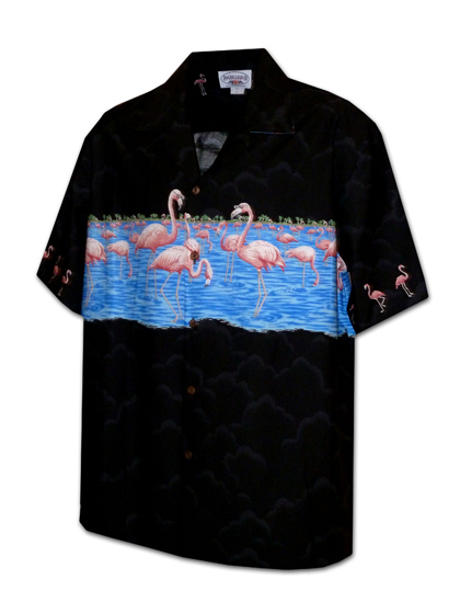 퍼시픽레전드_ Hawaiian Shirts 440-3701 [Black]