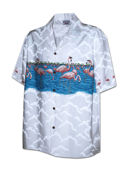 퍼시픽레전드_ Hawaiian Shirts 440-3701 [White]