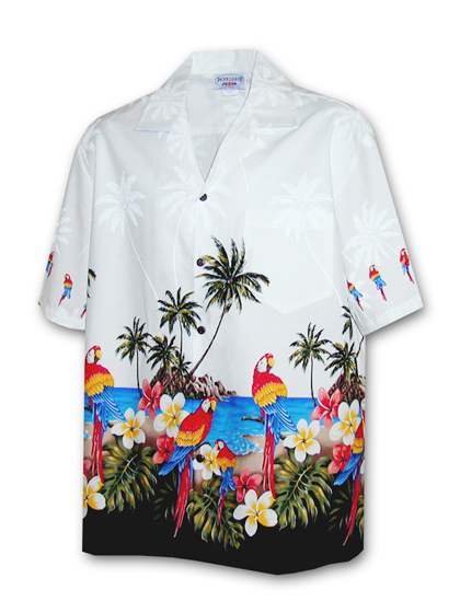 퍼시픽레전드_ Hawaiian Shirts 440-3468 [White]