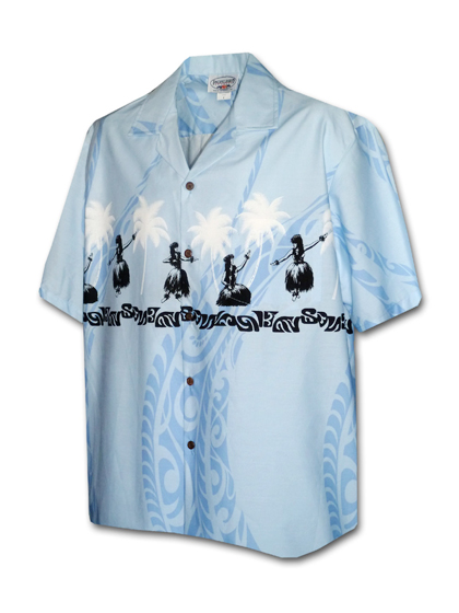 퍼시픽레전드_ Hawaiian Shirts 440-3793 [Blue]
