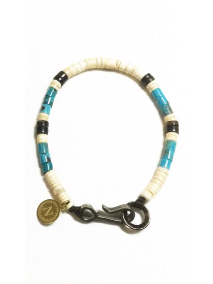 노스웍스_ Nickel 10￠ Hook Heishi Bracelet [D-315][Natural]