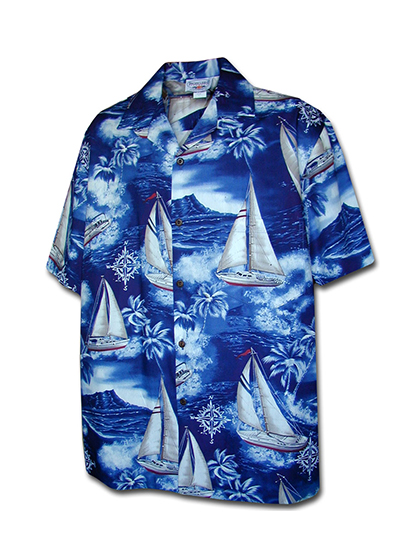 퍼시픽레전드_ Hawaiian Shirts 410-3610 [Navy]