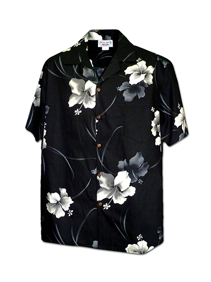퍼시픽레전드_ Hawaiian Shirts 410-3894 [Black]