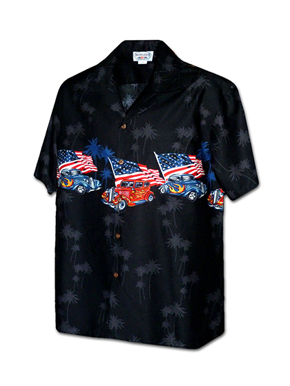 퍼시픽레전드_ Hawaiian Shirts 440-3942 [Black]