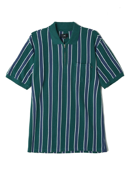 오베이_ Divers Polo Shirt [Green Multi]
