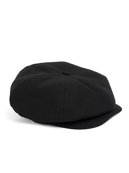 와일드브릭스_ LINEN-COTTON NEWSBOY CAP [black]
