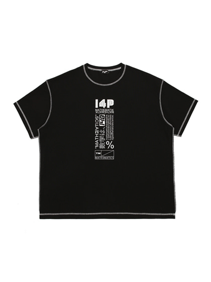 일사팔_ Stitch T-Shirt [Black]