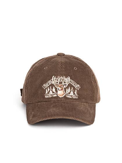 와일드브릭스_ CORDUROY REINDEER CAP [brown]
