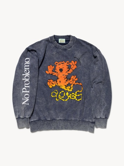 에리즈_ Flatulent Tiger Sweatshirt [Navy]