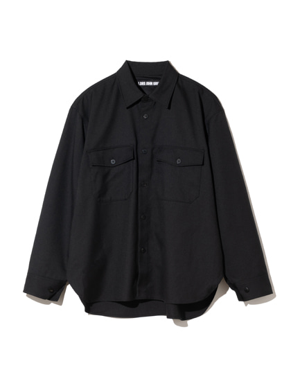 로드존그레이_ wool pocket shirts[black]