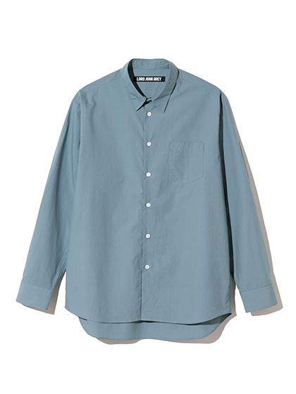 로드존그레이_ crinkled cotton shirts [blue]