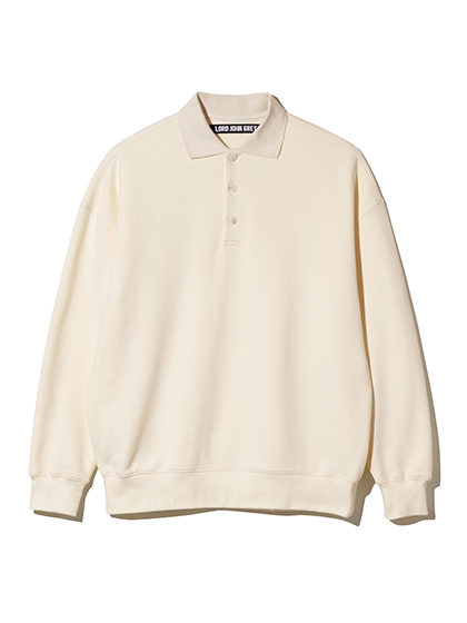 로드존그레이_ tidy polo sweatshirts [cream beige]