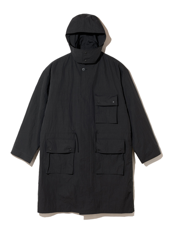 로드존그레이_side slit field jacket [black]