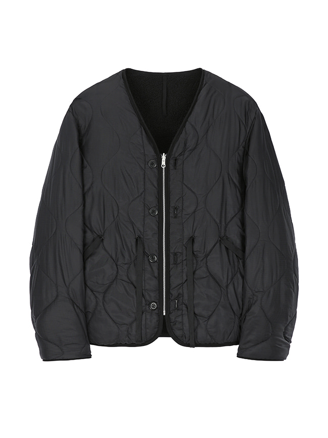 토니웩_ Reversible Fleece Quilted liner Jacket [Black]