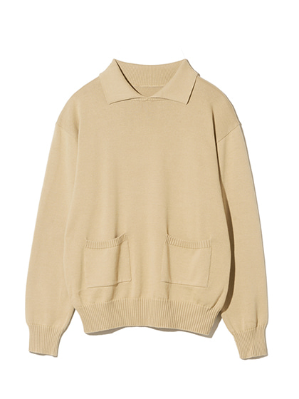 로드존그레이_collar pullover knit [beige]