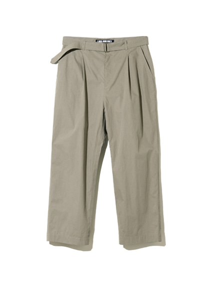 로드존그레이_ belted wide cotton pants [beige]