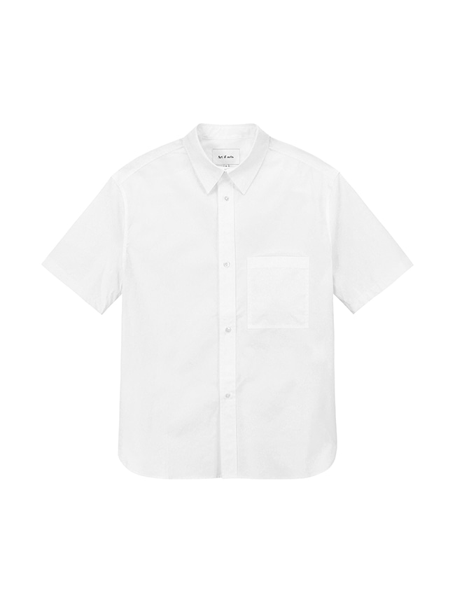 아트 이프 액츠_ 21SS Solid Pocket Half Shirt [White]