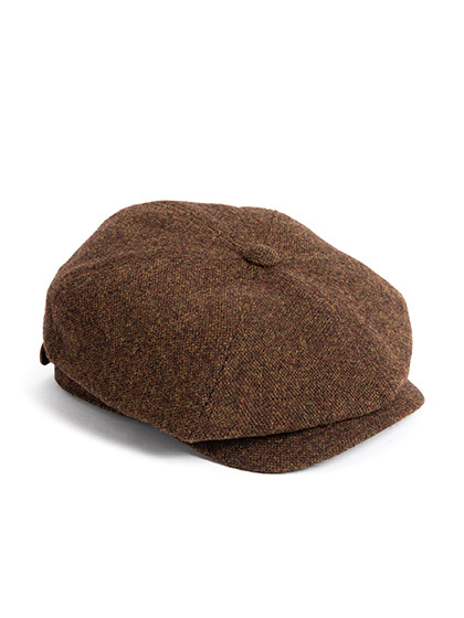 와일드브릭스_ LB TWEED NEWSBOY CAP [brown]