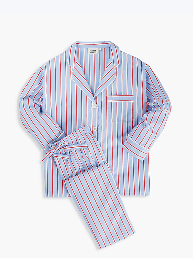 슬리피존스_ Marina Pajama Set [Red, Blue &amp; White Dual Stripe]