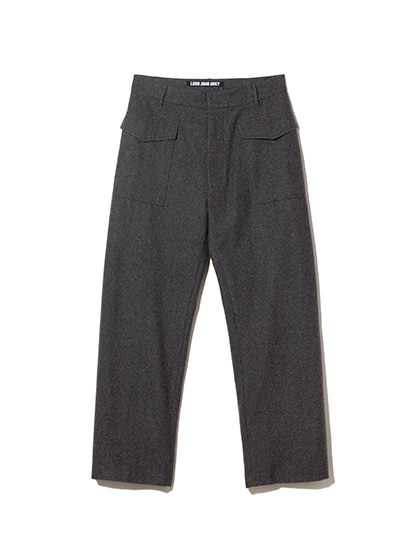 로드존그레이_ fatigue wool pants [charcoal]