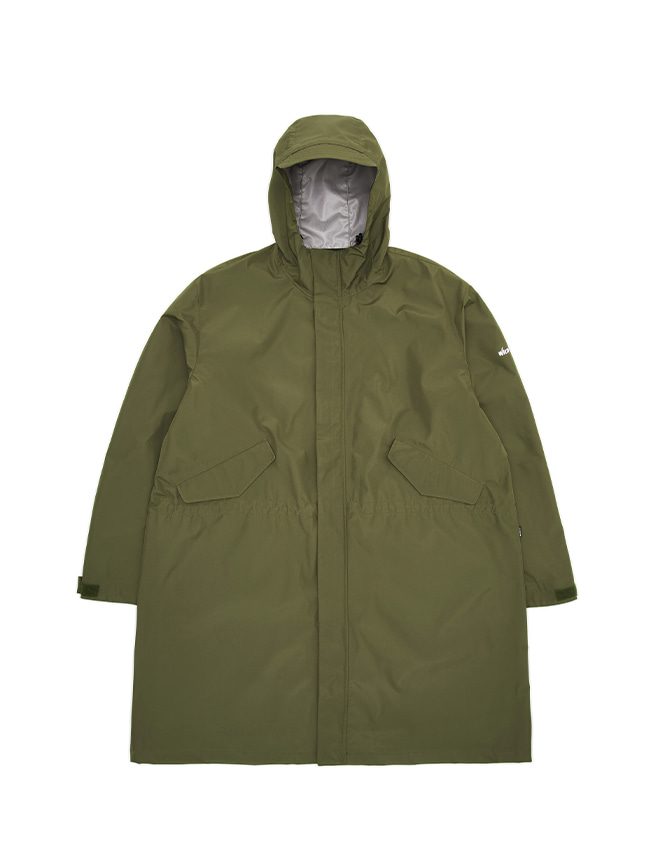 와일드띵스_ Hooded Rain Coat [Olive]