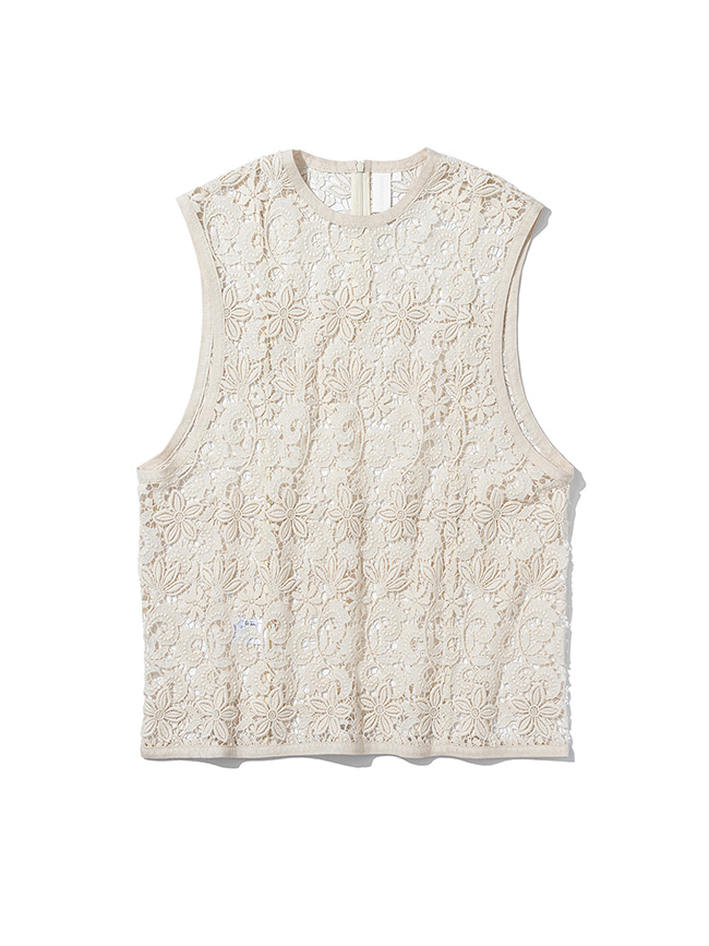 예아_ Embroidery Vest [Natural Flore]