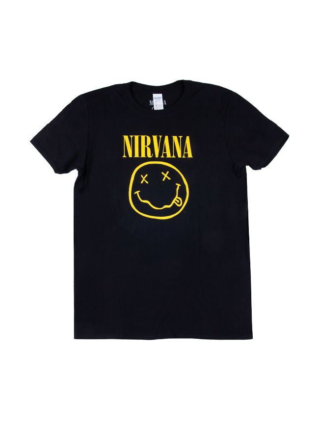 블리치아트_ Nirvana Smile T-Shirt [BLACK]