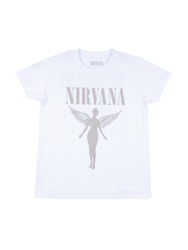 블리치아트_ Nirvana In Utero Tour T-Shirt [WHITE]
