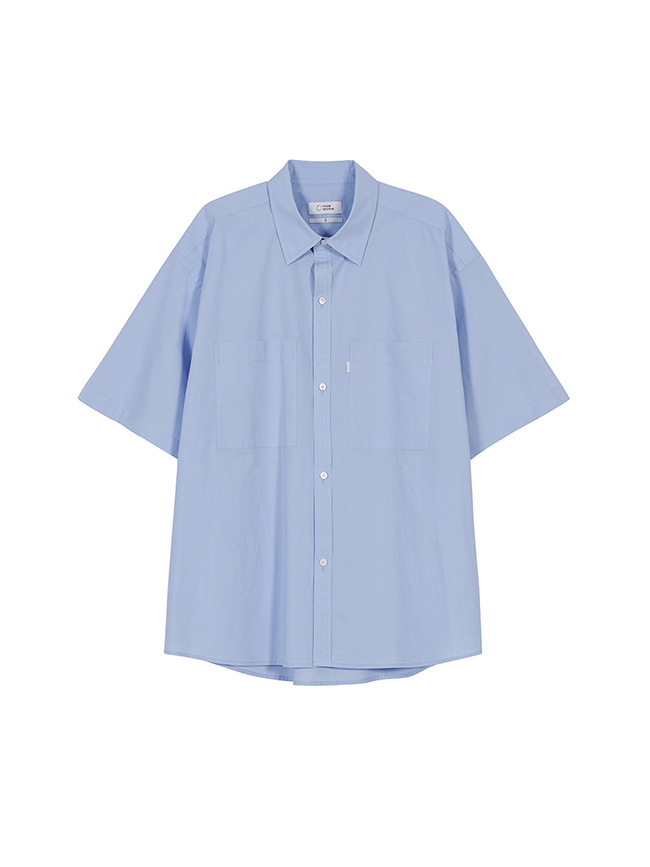 노드 아카이브_ Big Half Shirt [Blue]