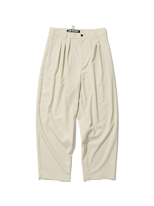 로드존그레이_3 tuck linen trouser [cream beige]