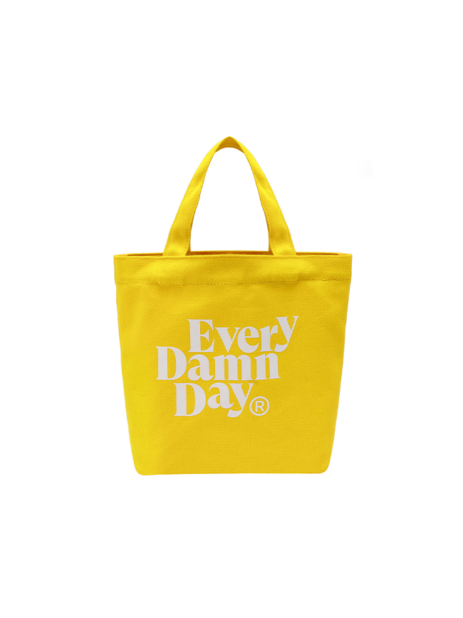 콤팩트 레코드 바_ Every Damn Day Mini Tote Bag [Yellow]