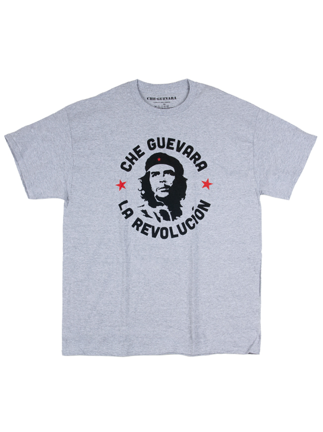 블리치아트_  Che Guevara T-Shirt Circle Logo [Gray]