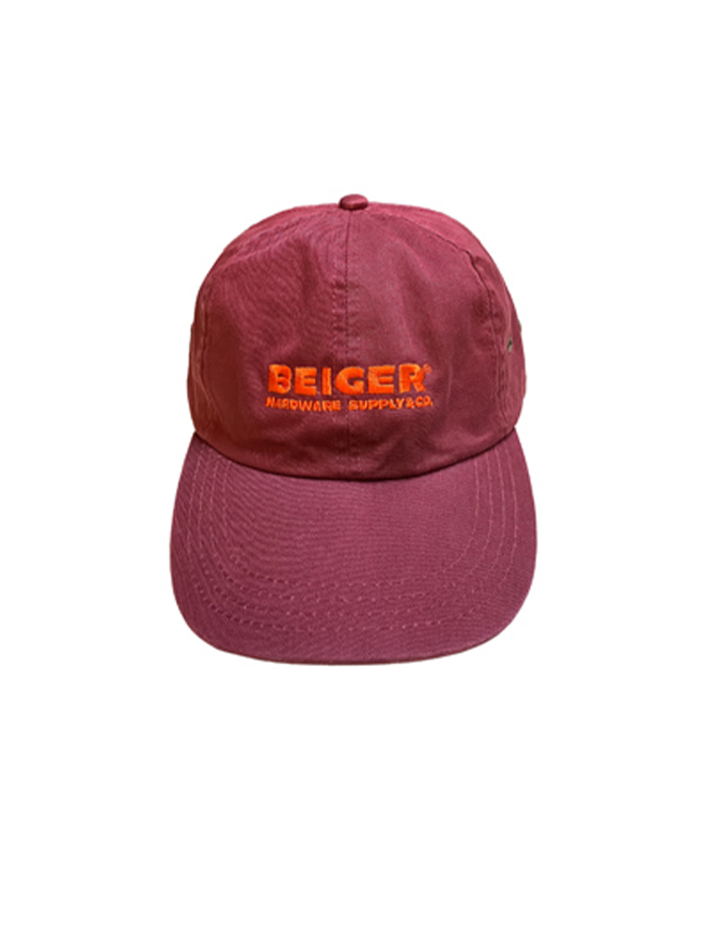 베이거 하드웨어_ Beiger big logo ball cap [Burgundy]