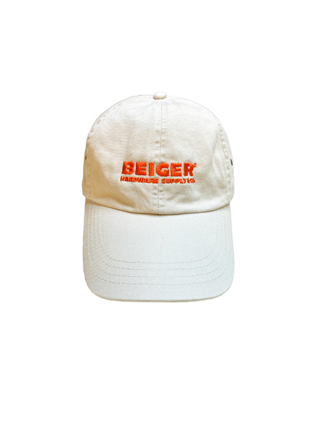 베이거 하드웨어_ Beiger big logo ball cap [Beige]