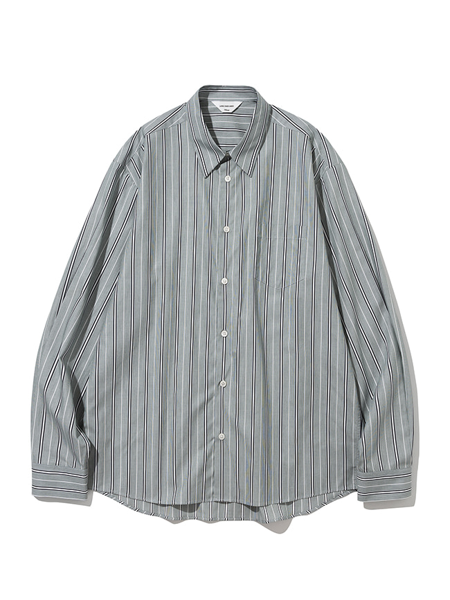 로드존그레이_ 22fw stripe shirts [white/green]