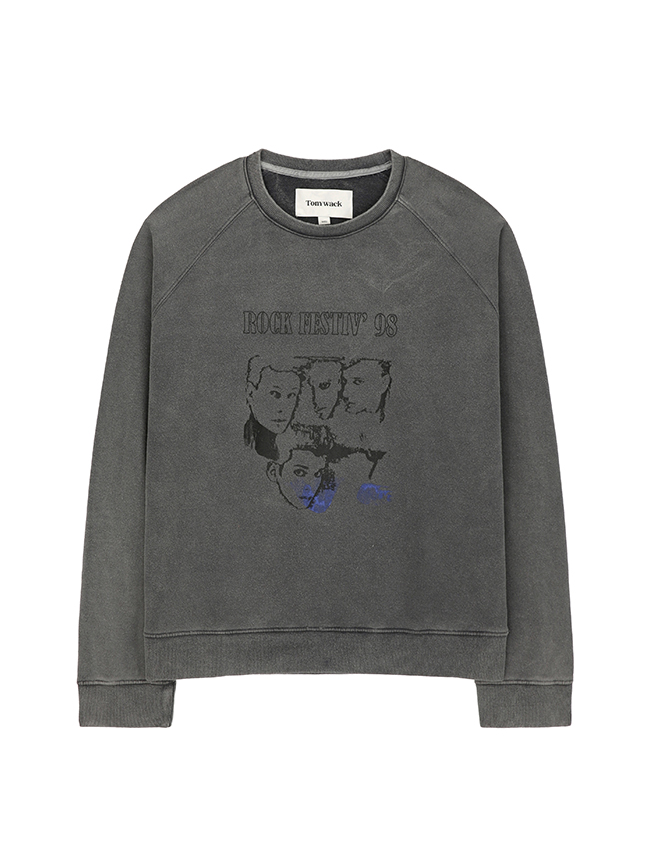 토니웩_ Rock Fest Sweatshirt [Steel Grey Pigment]