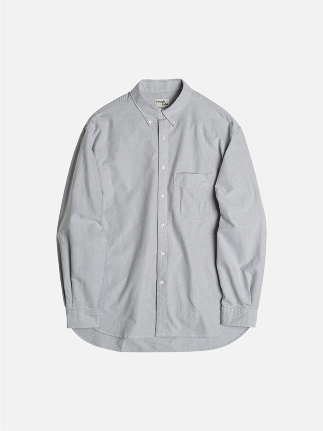 러프사이드_ Shirring Shirt [Oxford Grey]