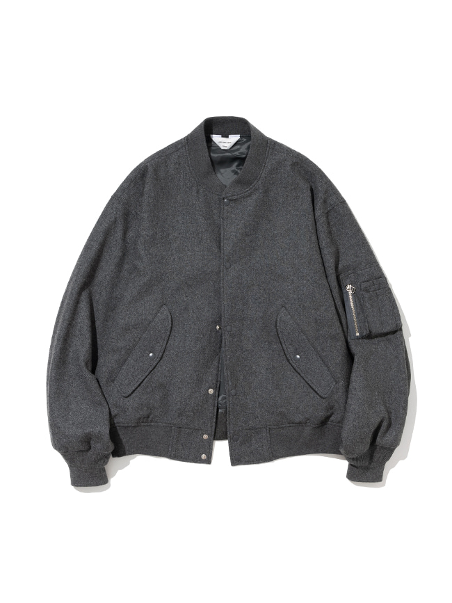 로드존그레이_wool ma-1 blouson jacket [grey]