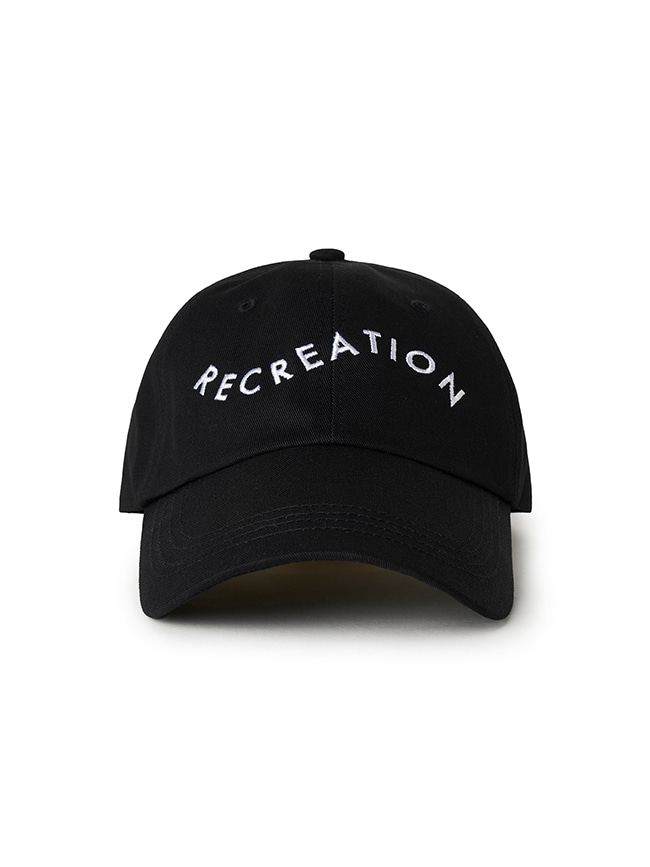 와일드띵스_ WT RECREATION LOGO CAP [BLACK]