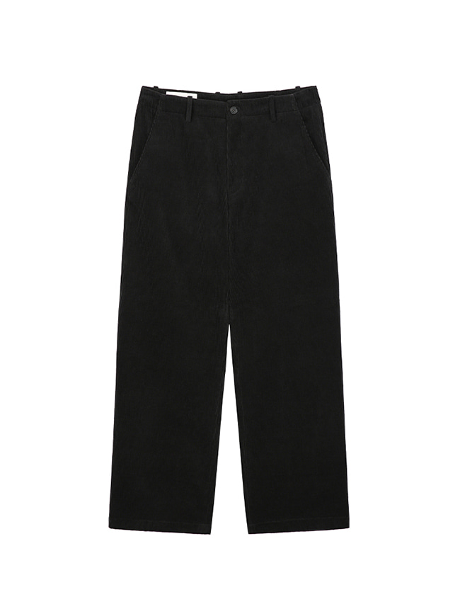 토니웩_ Semi Wide Flare Corduroy Pants (Cotton 100%) [Black]