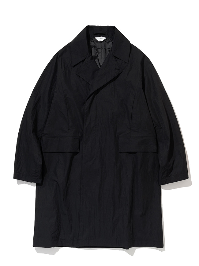 로드존그레이_padded nylon trench coat [black]