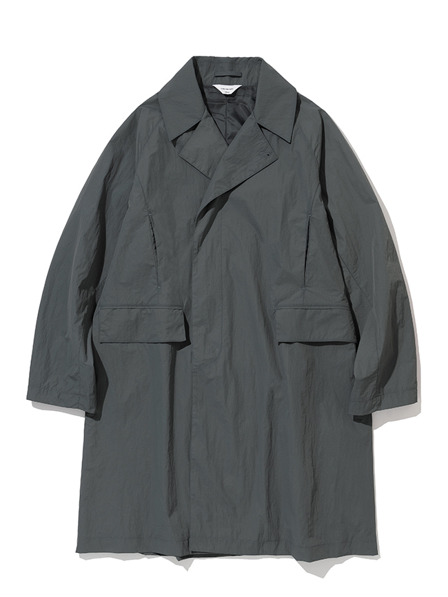 로드존그레이_padded nylon trench coat [grey]